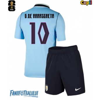 Uruguay Giorgian de Arrascaeta #10 Echipament de Fotbal Replică Mondial 2026 Copii Acasa (+ Șorturi)